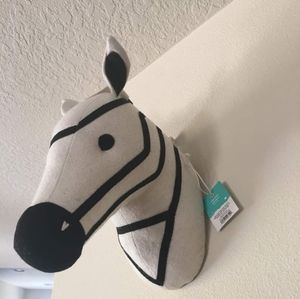 Pillowfort Zebra Wall Decor in Black and White